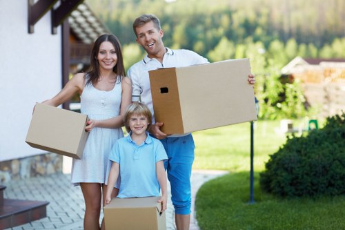 Woodgreen home movers carefully packing furniture and fragile items
