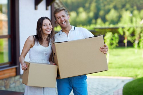 House removalists in Woodgreen protecting furniture during a residential move