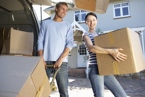 Safe unloading of household items from a van in Woodgreen