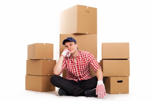 Efficient unloading during flat removals in Woodgreen at a new apartment